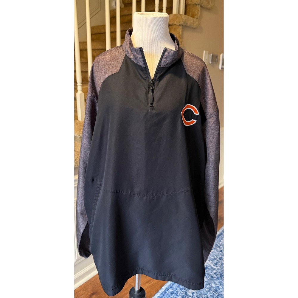 Holloway Chicago Bears Pullover Windbreaker Jacket Men's XL NFL Football